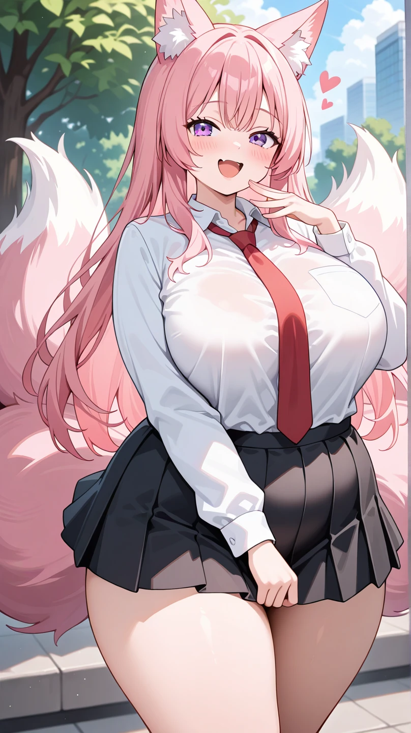 Anime Kawaii sexy Perfect Slim sensual body large breast and huge thighs, An intricate and highly detailed illustration of anime (Young girl). (work of art: 1.5), (best qualityer: 1.5), (face perfect), 1womanl, fox ears, fox tail, secretary, mature woman, Large belly, fat body, voluptuous body, Fitted pencil skirt
, ,