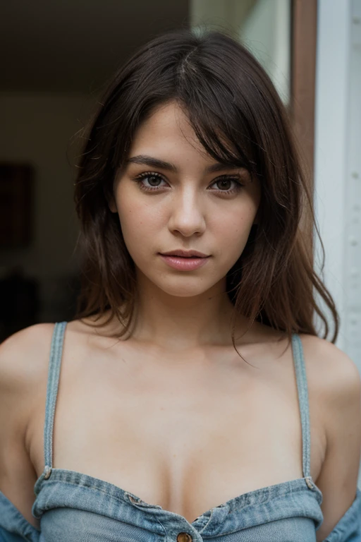 Night, ((1girl, one girl topless wearing colorful underwear, openlegs, arrousing, temptating pose on the stair, camel toe)),( rich detail, crisp detail, sharp image, 8k RAW photo, highest quality, High resolution:1.1), (hyperrealistic:1.4),(realistic, photorealistic:1.3), soft light,realistic face,realistic body,realistic skin,disorganized,masterpiece,(cute:1.8), 165cm height, 16 years old, (((baby face, round face))), ((Beautiful small breast)), ((medium length, smooth bob hair, (dark hair)), hair),fine black eyes,innocent eyes,droopy eyes,Watery eye,open lips,blush,good style,colorful lights,film Grain,,look viewer,((full Body photograph)), teenager,professional lighting,portrait,photon mapping,radio city,Physically based rendering,shot from below.