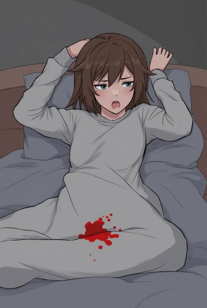 Elementary school height, small, short, small breasts, ponytail, ((uncensored)), ((pussy)), (((crying face))), blush, exposed breasts, ((pink nipples)), watery eyes, ((white garter belt)), ((white stockings)), ((wedding veil)), rape ,chikan,sex, Lactation,show off pussy,front angle,spread legs, sitthing,arms behind head,child,elementary school student,((sobbing)), tears,((collar for dogs)),((Lie on your back with your arms and legs spread apart)),((Lie on back)),((see through white wedding dress)),((no bra)),squeeze breasts by myself