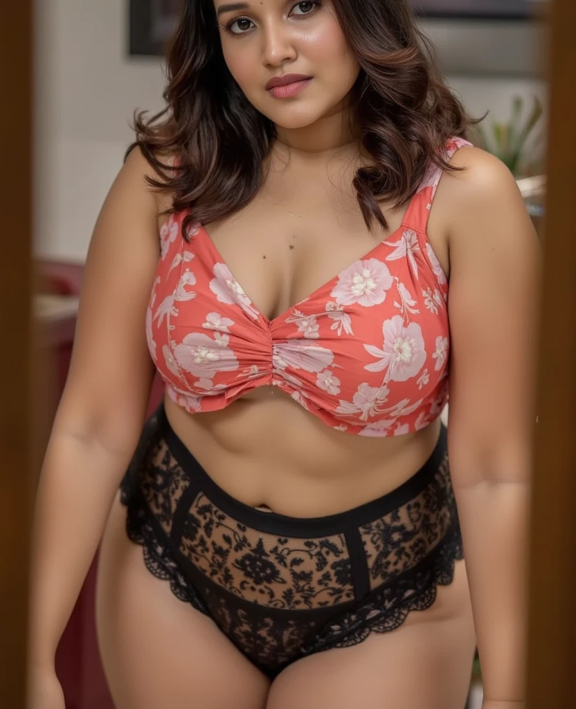 Half body portrait of anikhas,, unreal, wearing a red bikini, private moment with her bf,full sized image, ((french braid hair)), selfie point of view, chubby face, (selfie point of view), anikhas perfect face, black hair,(( trimmed thin eye brows)), beautiful face, combed hairn, top down view, chubby teen girl with long hair
