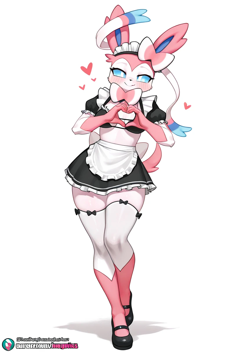Earth pony, white mane,light blue cybernetic eyes, cybernetic body,black sclera ,black body color long mane ,pony moaning drolling ,horny pink heart eyes maid outfit dripping pussy ,