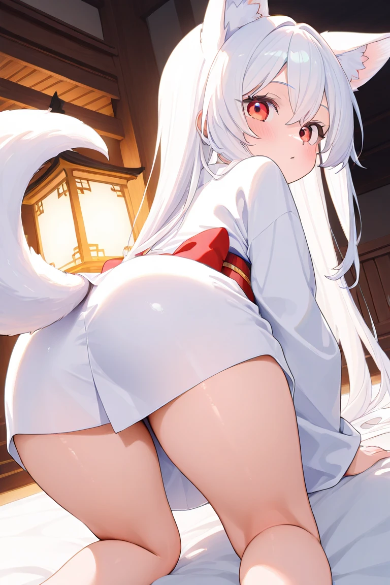 score_9, score_8_up, score_7_up, source_anime, 1girl, solo, nanachi-helmetless,narehate, nanachi (made in abyss),green eyes,white hair,sidelocks,long hair,furry,tail,animal ears ,erect nipples, hard nipples, black pantyhose, smile, nude, huge ass,blushed, wide hip, street, prostitution, wet, nude, belt, pants down, fluffy body, juicy vagina, juicy anus, lie down