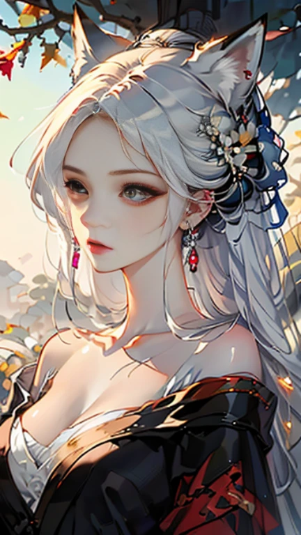 Tidal Games,Lex Ray, Color hair, wind, 飞舞的flower瓣, Stained glass, decorate, Intricate details, dufkova, 2D, Line Art, watercolor, ink watercolor, 随机颜Color hair, Extra long hair, Wavy, 1 Girl,alraune,flower, alraune,  