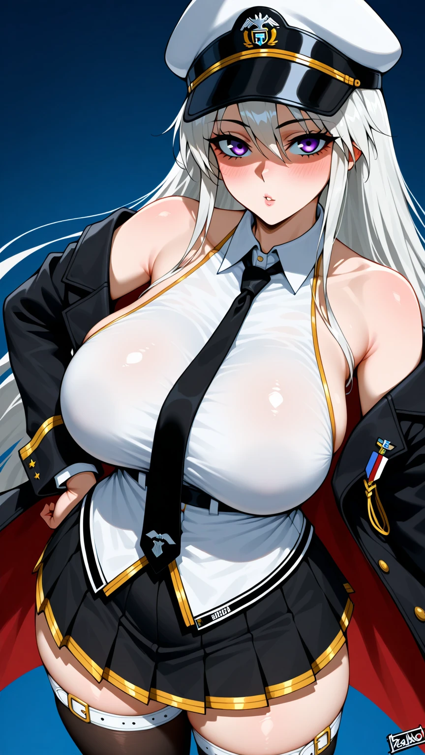 (Huge breasts:1.5), ,,Seductive smile,giantess,Urban Background,microcity,Selfie,ギザギザの歯,specter_arknights