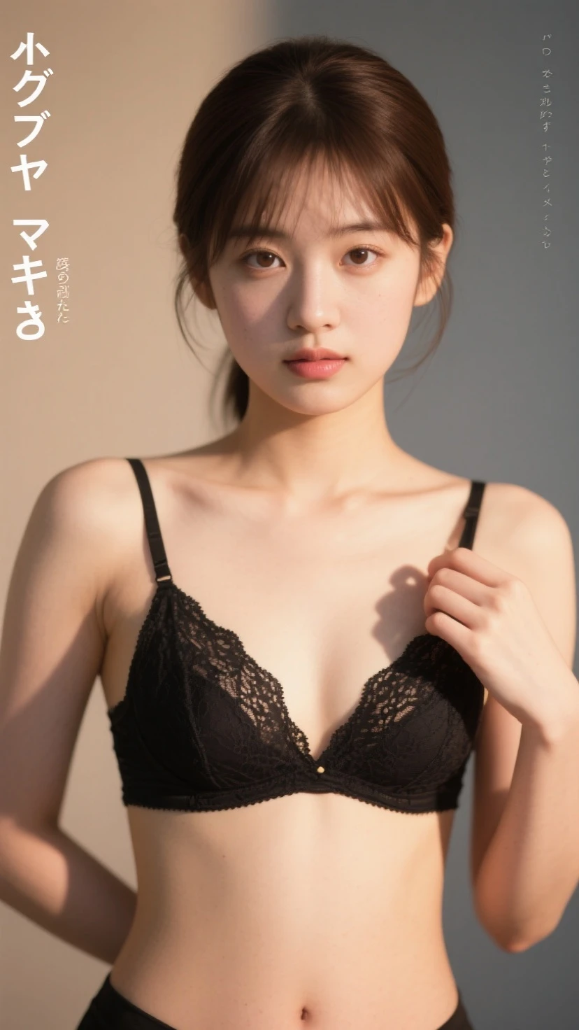 Woman posing in black bra top and panties、Gorgeous Chinese models、gorgeous young korean woman、Young skinny gravure idol、photo of slim girl model、tiny black bra、Young sensual gravure idol、Young Pretty Gravure Idol、2 4-year-old female model、Japan person model、thin black lingerie、Realistic young gravure idol、beautiful korean woman、(((White liquid splashes on the body and is wet))),