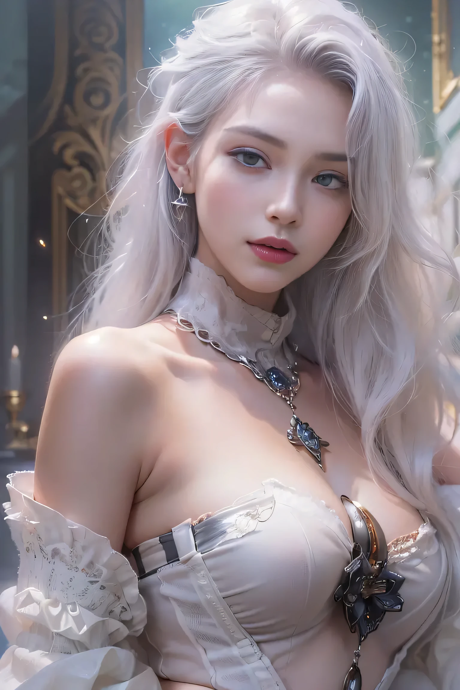 Only 1 Ukrainian woman,25 years old,(Pale skin),necklace,(white chocker necklace:1.6),(earrings:1.3 )、 (pleading eyes:1.3),(Chu Chu pitiful,frown:1.3) (deep sadness、sorrow、open mouth :1.4 ) (Close your eyes:1.3)(Open your lips:1.5)
expression of enjoyment,masterpiece,original photo,best quality,detail:1.2),Cleavage,Endless Realism,High-granularity CG integration 8k, full-body shot:1.5 (Sweat)(rain) (Edentulous), (Sexy pose),Perfect body (Sitting with legs crossed,facing the camera:1.3) Full body pictures:1.22 , (flaxen white hair) (witch costume,But the clothes were torn,Clothes are in tatters:1.5)(Sexy long legs) (long hair)Lower your head,Cross your hands on your head:1.0 ,Show armpits:1.0 (Bust size is at least 36f:1.3)