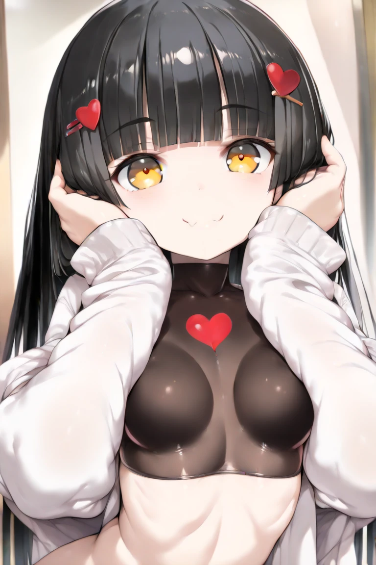 (masterpiece)、(Best image quality)、(Very detailed)、(Very detailed)、4K、(8K)、Best image quality、(beautiful)、 More about Campbell, 1 Girl,Huge breasts、Thick thighs,smile、Noise Reduction、Emphasis on the crotch、Breast augmentation、(Transparent black pantyhose:1.2),squat,Spread your legs,pubic hair,(nsfw :1.3),pubic hair,blush