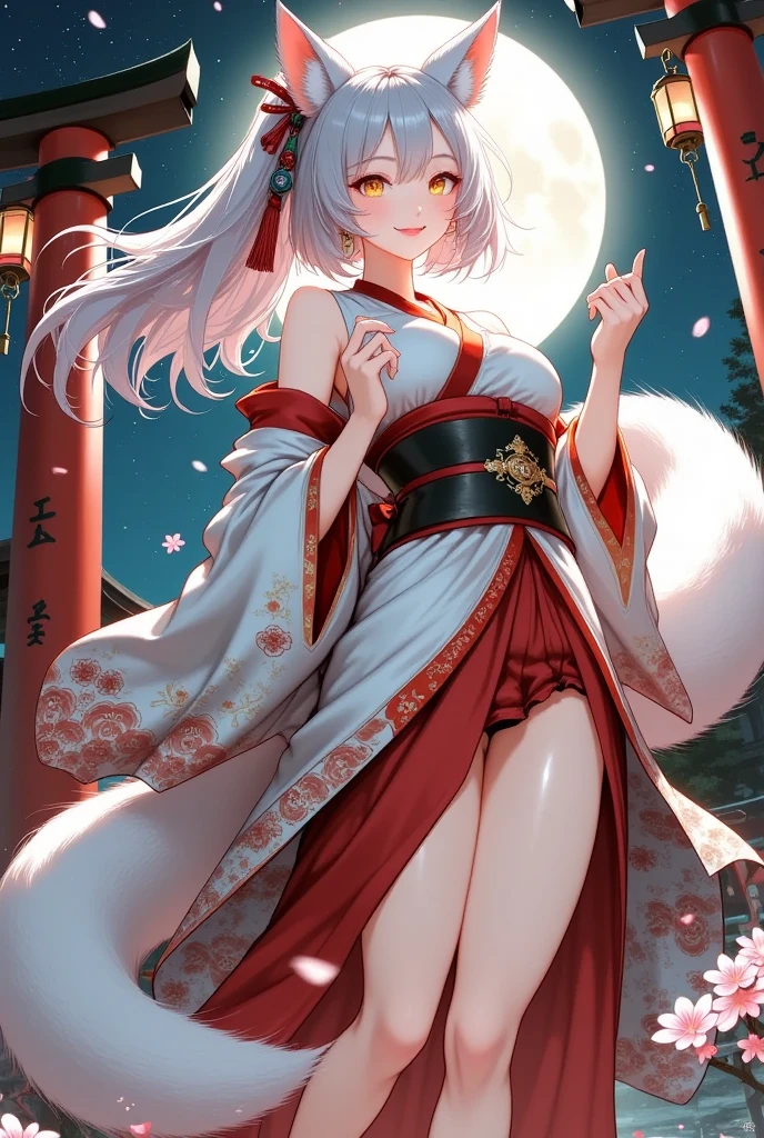 Milky white skin，Underage girls，Hanfu，Petite figure，small thighs，Narrow hips，breasts visible，Triangle，