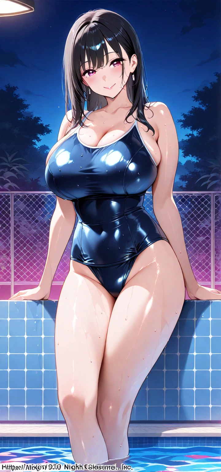 Korean Idol Mature Woman Huge ((A navy blue school swimsuit that is so shiny it reflects light..)) (Round face chubby) ((plump)) ((Blonde Short Hair)) ((星空と大きな月が美しい海でSwimming in the sea)) Swimming in the sea Sweaty ((Sweat pours down)) ((My face and body are sweaty and wet.)) ((鮮やかな赤いルージュのplump唇)) ((Eyes meet)) Duck mouth ((Watery eyes)) ((Beautiful sweaty armpits)) ((Slippery, shiny, wet armpits)) Leg spread ((腋を見せてくるMature Woman)) ((50 years old))
