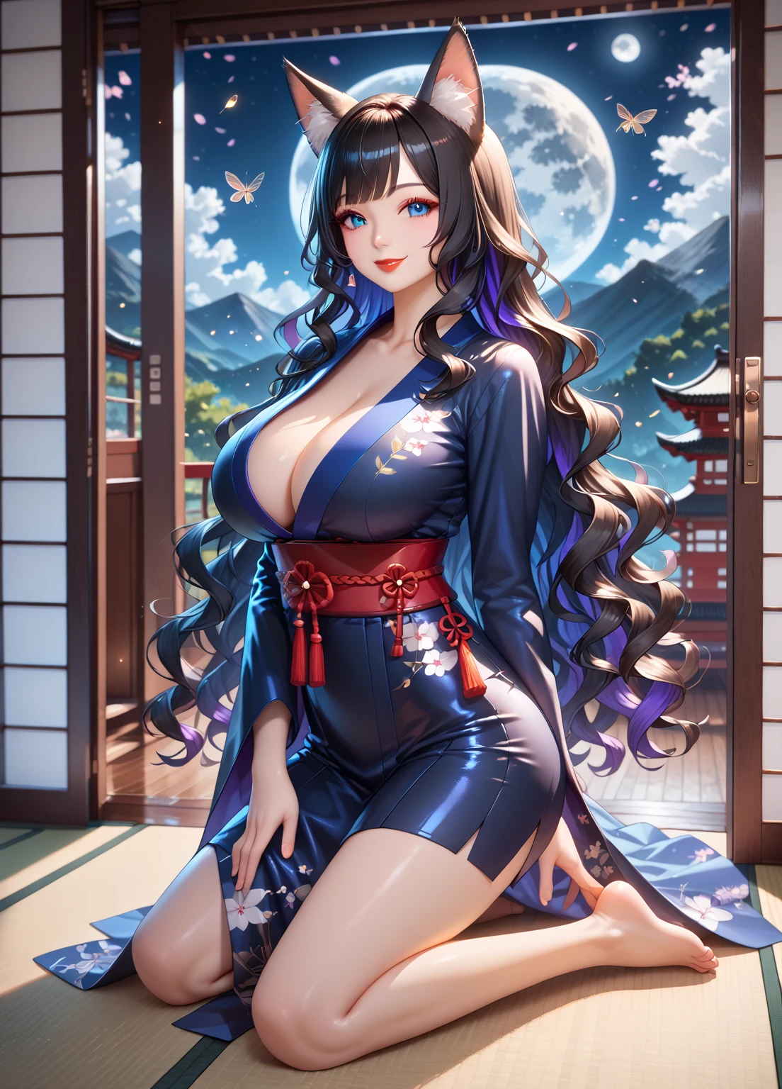 beautiful abstract t-shirt design, trending on pixiv, anime photorealistic style, high quality vector, beautiful busty Raiden Shogun wearing revealing lingerie, Genshin Impact, Final Fantasy, major cleavage, curvy but slender, dynamic pose, Diablo style isometric view, she is covered in body oil, looking at viewer, bdsm, ?????, ??????, seductive, balanced design, perfect composition, innovative graphic design using high level machine learning and data science, professional quality, high resolution, 8k
