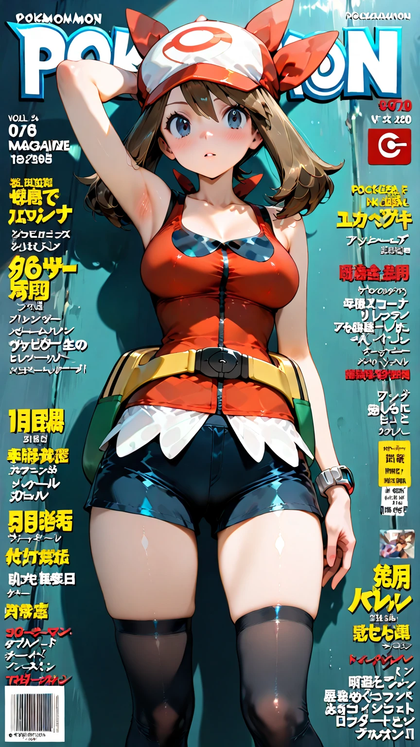 ((Best Quality)), ((Masterpiece)), (((detailed character sheet, frontal view, side view, three quarter view))) white background、one piece、US、whole body、whole bodyイラスト、whole bodyアニメーション、whole bodyリファレンスシート、High heels、Swimwear、Bikini、original、New World、Long Hair、Orange Hair、Tattoo on left arm、Ring belt、Heighten your head、smile、Cute face、Big Breasts、Narrow waist、Long legs、Beautiful feet、9 heads tall、thong