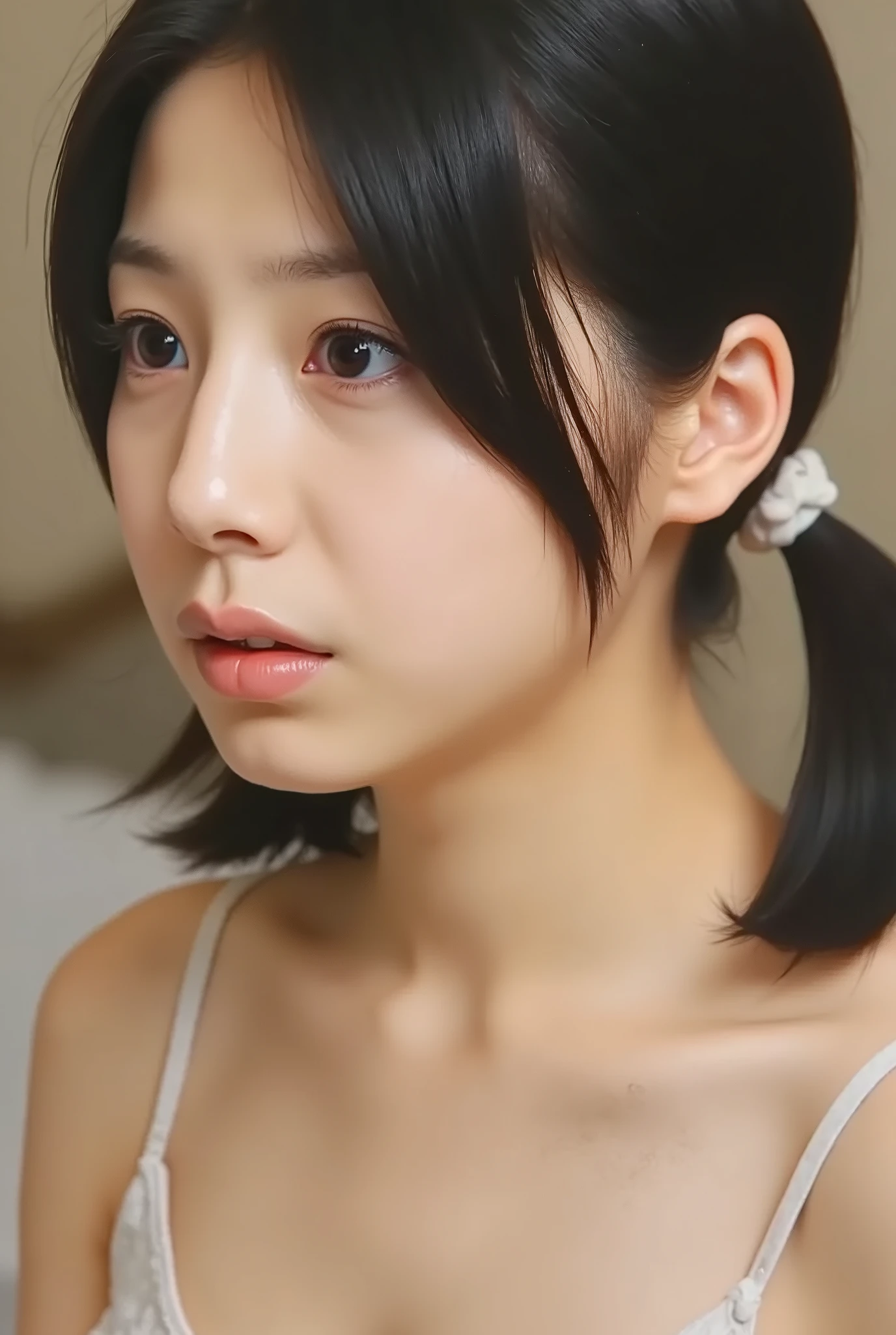 (( premium quality, 8k )), ((masterpiece)), ( details), Japanese girl, first-person view ,One Woman, Petite Woman , sexy,( in the bedroom),((( small tits , Naked, beautiful breasts, short bob hair , black hair))), dark haired , (( Without any accessories, no makeup))