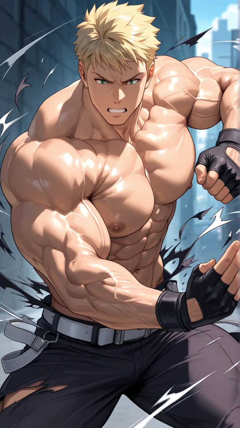 homen,strong muscular, White hair, best qualityer,open chest vest, blue and black clothes, Dragon Wings, black and blue dragon horns, black cloth on face,