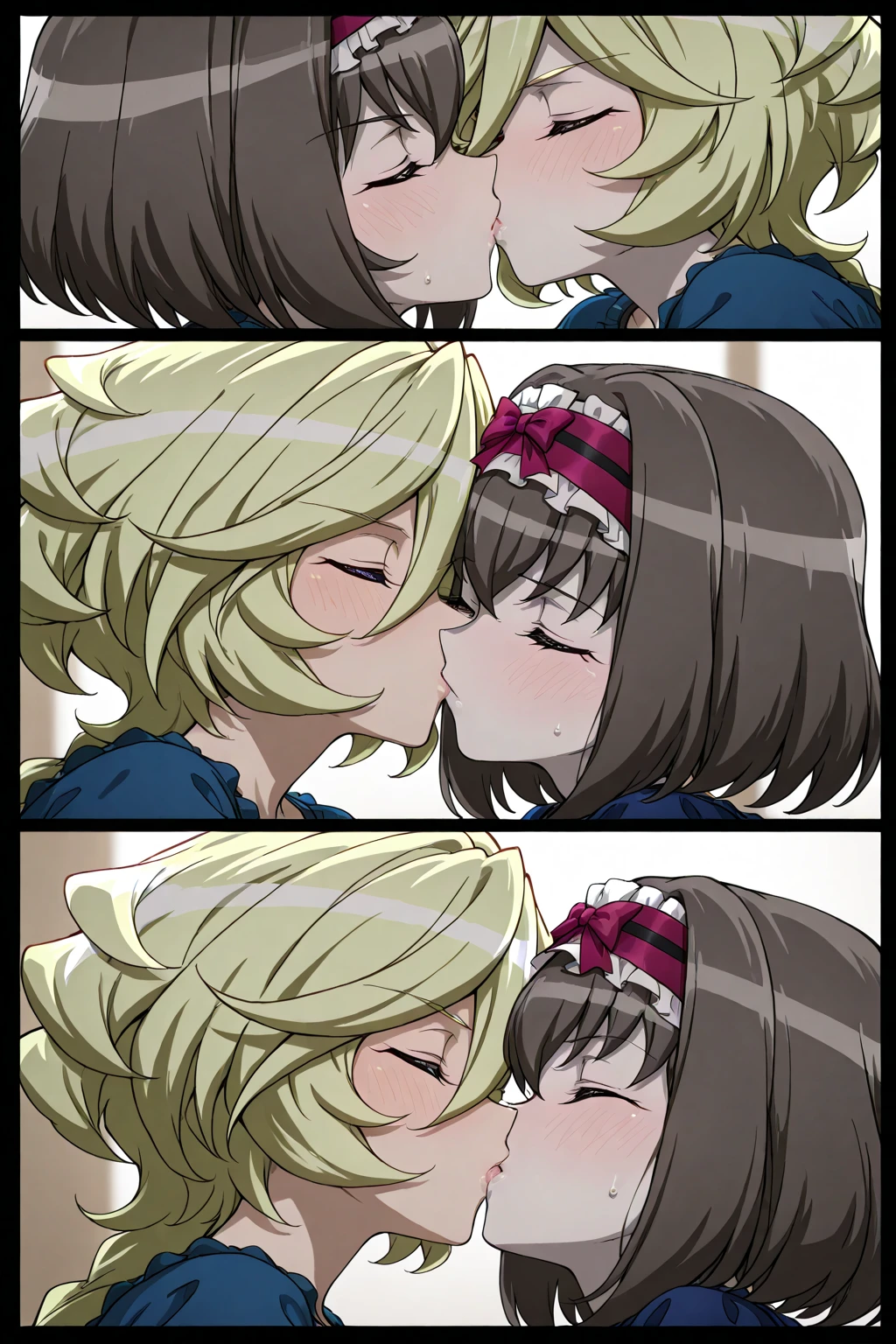 Nicole Demara and Ellen Joe kissing