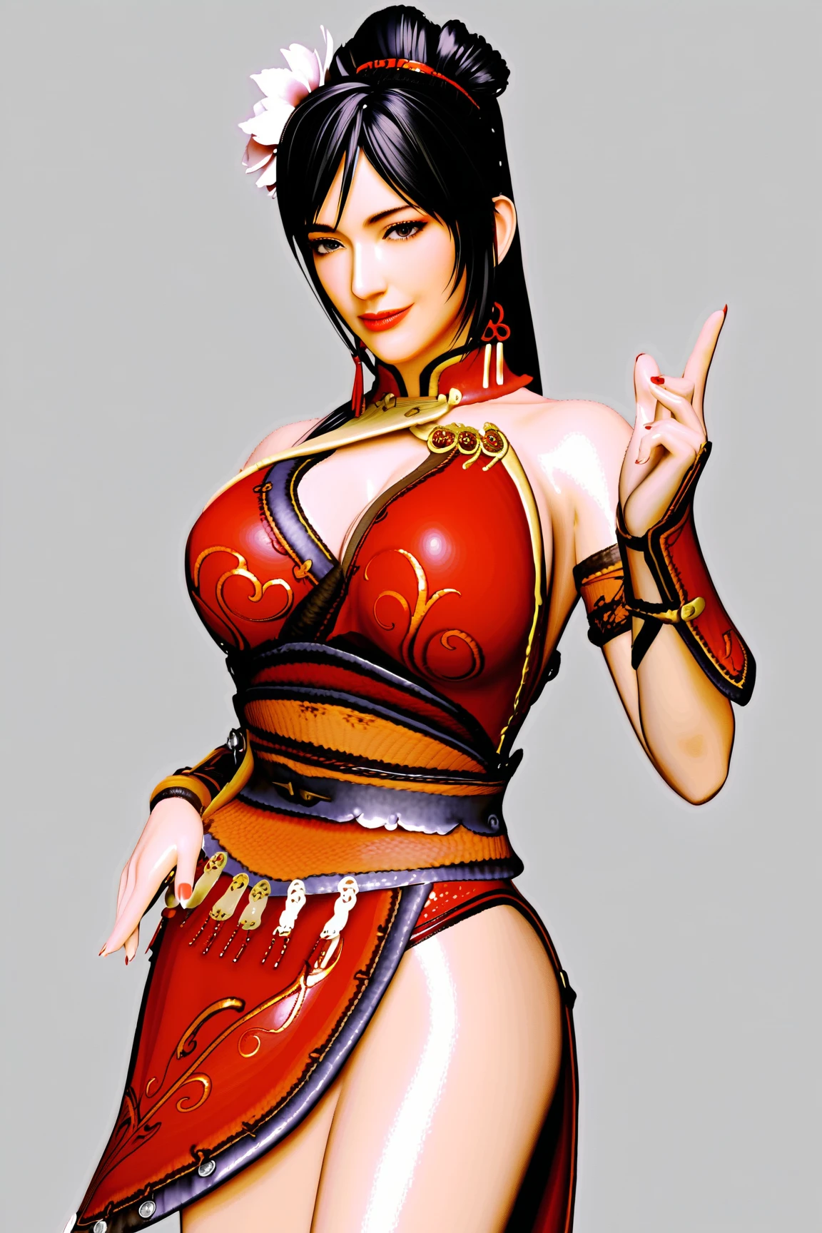 Beautiful female Tengu(1 person)、Big pectoral muscles、feather、4K、Genuine、High resolution
