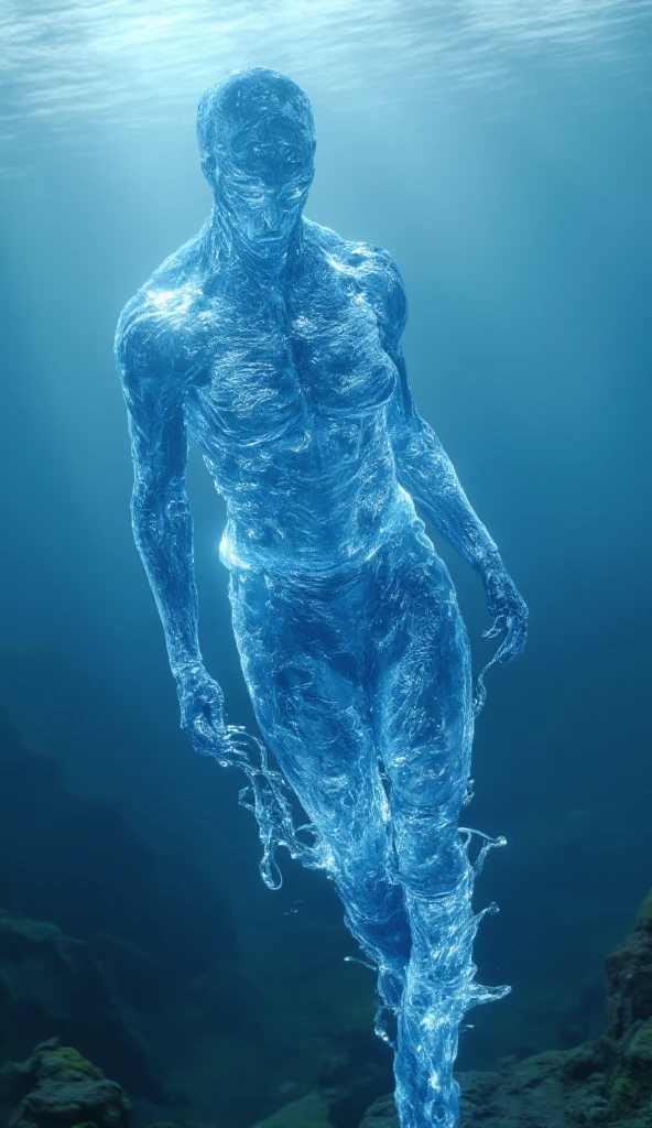 man made of water water man liquid body