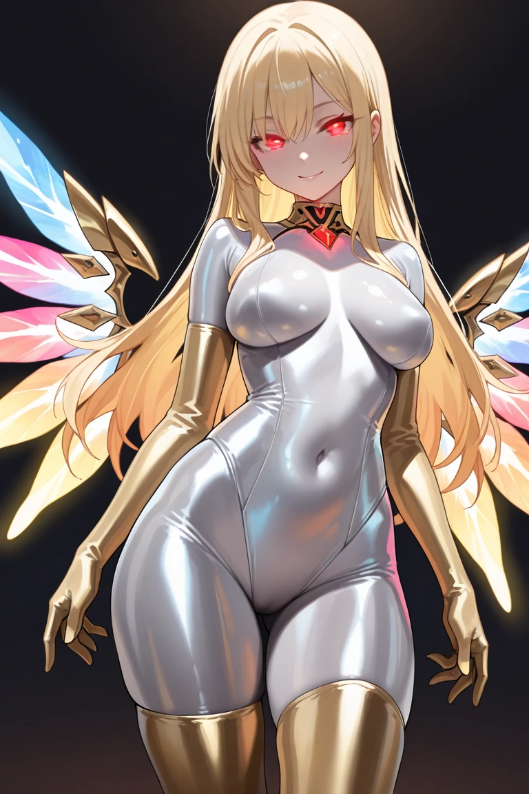 {{{masterpiece}}},{{{ultra detailed 8k cg render}}}, {{{best quality}}}, {{{ultra-detailed}}}, {illustration}, {{delicate and beautiful}}, {{{super detailed skin}}}, (((detailed))), (((beautiful detailed eyes))), (((caustics))),(1girl:1.7),(18 years old),(white-hair:1.7),(straight hair:1.2)(golden eyes:1.5),(evilgrin:1.4),(shiny hair:1.4),(gleaming skin:1.7),(star-shaped pupils:1.2),(madeon:1.7),(5_figners:1.5),(looking_at_viewer:1.7),(sharp eyes:1.4),(large breasts:1.5),(form above:1.5),((furry:1.8)),(wolf:1.6),(wolf ears:1.5),(wolf tail:1.5) ,(fluffy hands:1.4),(over-kneehighs:1.5),(redcolorclothes:1.5),(bare arms:1.4),(zettairyouiki:1.4),(Sexy dress:1.5),Anime