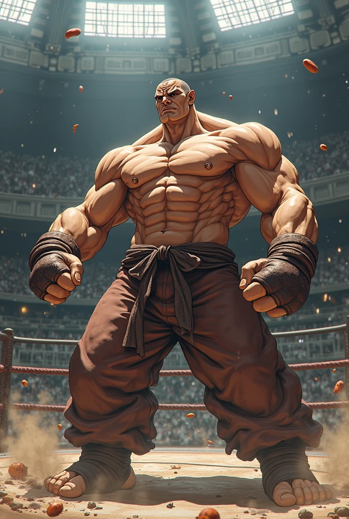 3D Photorealistic, Masterpiece realistic, best high quality, perfect details, RAW Photo, intricate details, nice lighting, 4K, detailed background, In the championship boxing match, muscular men fighting, intense and powerful fight, bodily fluid (bodily fluid:1.5), bodily blood shade (bodily blood shade:1.6), bodily bruises (bodily bruises:1.7), look at viewer (look at viewer:1.5), correct anatomy, correct full body anatomy.