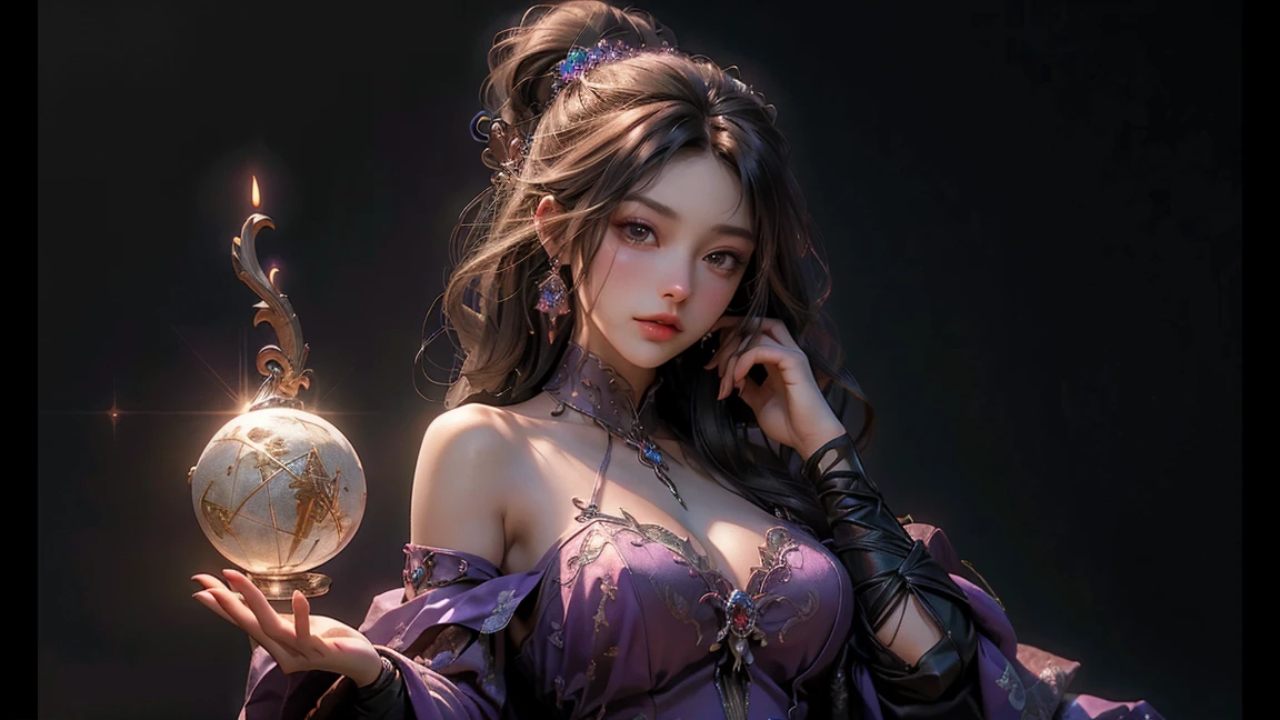 tmasterpiece,Highest image quality,Bondage bust of beautiful slave sister,Exquisite purple updo hairstyle,blacksilk,Decorated with a range of metal chokers and anklets,Ultra-detailed details,advanced。At the Pixiv Art Station,Break your own power,,The kinky is exposed,R-18G
