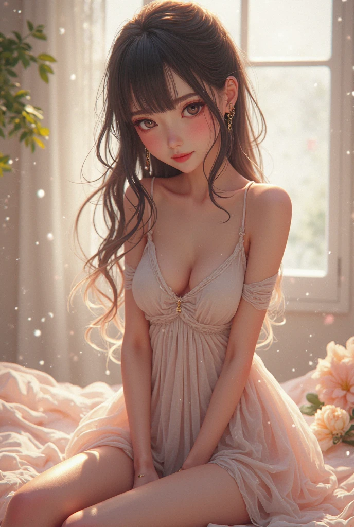 {{{{{3,318 trillion pixels high resolution, nsfw, Realistic scenery and lovely Japanese girl who is moaning madly as she nudity Masturbation that traces the sexual zone repeatedly with her fingers in a romantic Cylindrical crystal herbarium, thicken the lips look pretty, Boobs are fluffy and bouncy, Tits that get rounder bigger her deep tight cleavage}}}}}, {{{{{detail of The panting face and voice of a neat and cheerful girl loved by everyone, Her nipples and romantic deep panting and her fingers tracing her pussy and Inside a herbarium soaked in female hormones depicted in detail, A detailed her repeatedly drastic Orgasms that make the uterus tremble}}}}},{{{{{The hormones in the herbarium cause the innocent girl to flush her face remains a girl only her body changes rapidly tits swelled up to form two beautiful mounds revealing a tight cleavage, A neat girl who sitting and opens her crotch traces her crotch with her fingertips and with a moan experiences her first climax and innocent Masturbation that traces the sexual zone, It's too cute and innocent to see her go into her own world nipples out mouth open panting and Masturbation that traces the sexual zone as she climaxes over and over again, magical in a romantic Cylindrical crystal herbarium filled with female hormones, All the sexiness that's amplified inside her makes her gasp, Cuteness preserved forever shining in exchange for life from her, her beautiful slender underbust, slender curvy cute waistline, an lewd fetish for lips and necks and waistlines, her clearer nip line from underbust to hips, gloomy straight long wig, thick vivid lips}}}}},{{Extremely detailed}},{{{{{heroine girl's Sexually unused body with pure and innocent aura}}}}}