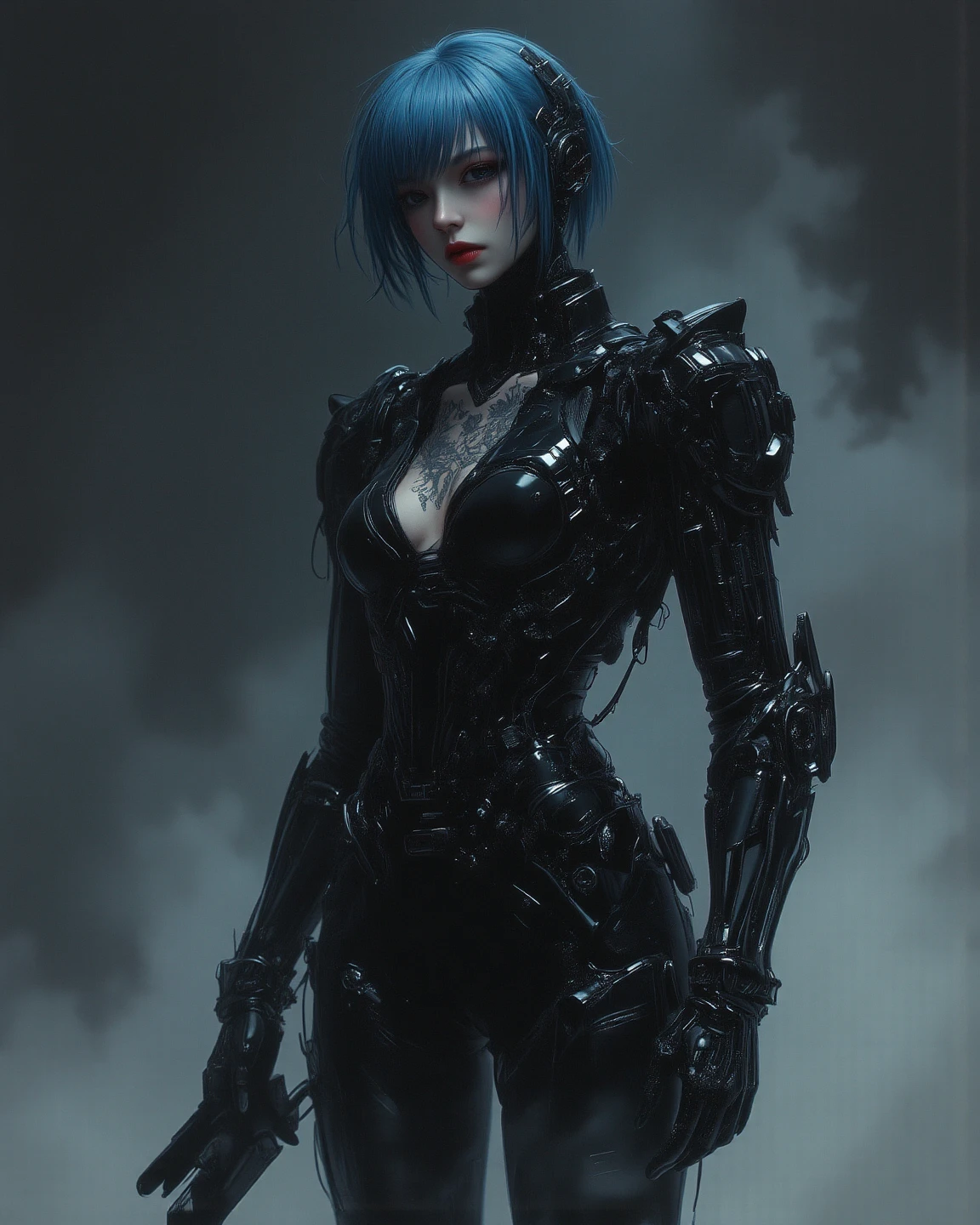 CortanaH,1girl,solo,short hair,blue eyes,blue theme,blue skin,black hair,colored skin,lips,full body,realistic,
<lora:epi_noiseoffset2:1>,<lora:CortanaH:0.7>,<lora:NataliePortmanV2Dogu:0.45>,<lora:FreyaAllan:0.55>,