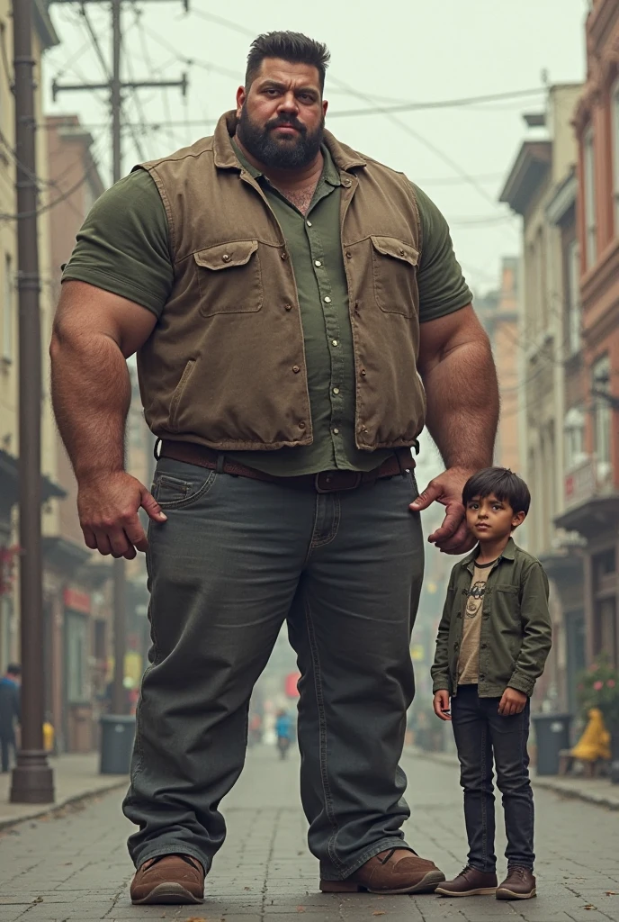 I need a picture of 3 brothers 2 of them are twice they look like robbed  one of them is not look like them he is big than twice that twice are 2 small 