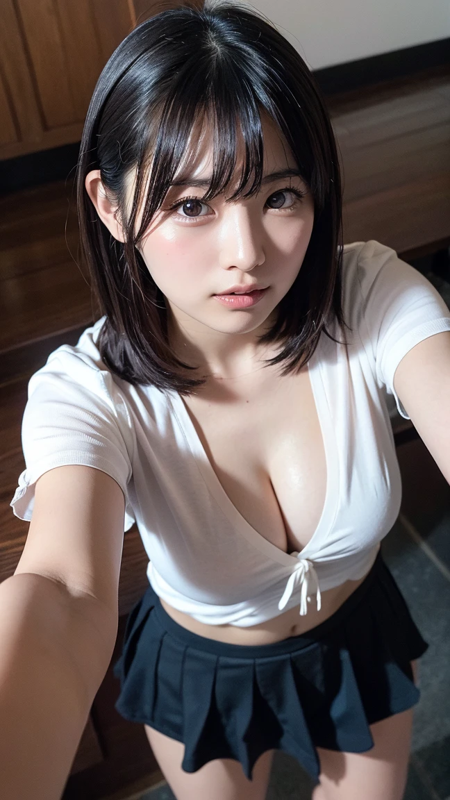 (8k, RAW photo, best quality, masterpiece:1.2), (realistic, photo-realistic:1.37),
Natural, ultra high res, Super Detail, Ultra Detailed,
Detailed Skin, Sharp Focus, bokeh, glossy texture, depth of field, shiny hair, shiny skin BREAK
1 girl, japanese, children, (18 yo:1.6), young, young girl, baby face, Smooth skin, Without Makeup,
long hair,
(blonde hair:1.2), black eyes, glowing eyes BREAK
(downblouse:1.4), (a girl studying and writing note book:1.5), (view from above:1.2), ((school, classroom, desk, chair):1.2), (perfect anatomy:1.2) BREAK
BREAK,nsfw