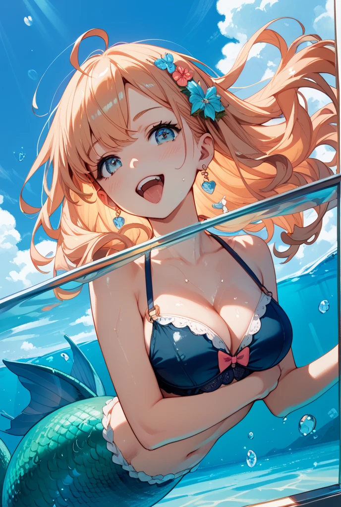hitenkei style, claude monet, oil painting, ((mermaid)), ((topless)), nsfw, masterpiece, underwater, dark sea, 1 girl, erect nipples, intricately detailed, navel, bare shoulders, blonde hair, pearl necklace, fin hair ornaments, under sea, extremely detailed, bare breasts, puffy nipples, blue eyes, bare stomach, soaked, medium breasts, arm strap, swimming, teen, soft eyes, smiling, armpit, happy, half open eyes, lusty eyes, blushing, long hair, side bangs, sleepy eyes, large nipples, lifeless eyes, ((tongue out)), open mouth, ((long tongue)), ahegao, giant octopus, tentacles, tentacles wrapped around the body, tentacle on mouth, saliva, tentacle rape, slim waist, fucked silly, orgasmic face, ecstasy, dizzy, spiral eyes, heartshaped pupils, mole under eye, all-the-way-through, cg masterpiece