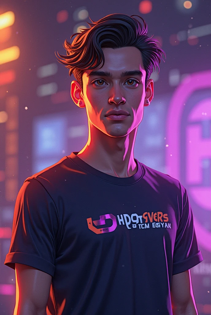 Change background cyberpunk handsome boy, realistic face, 8k, ultra realistic