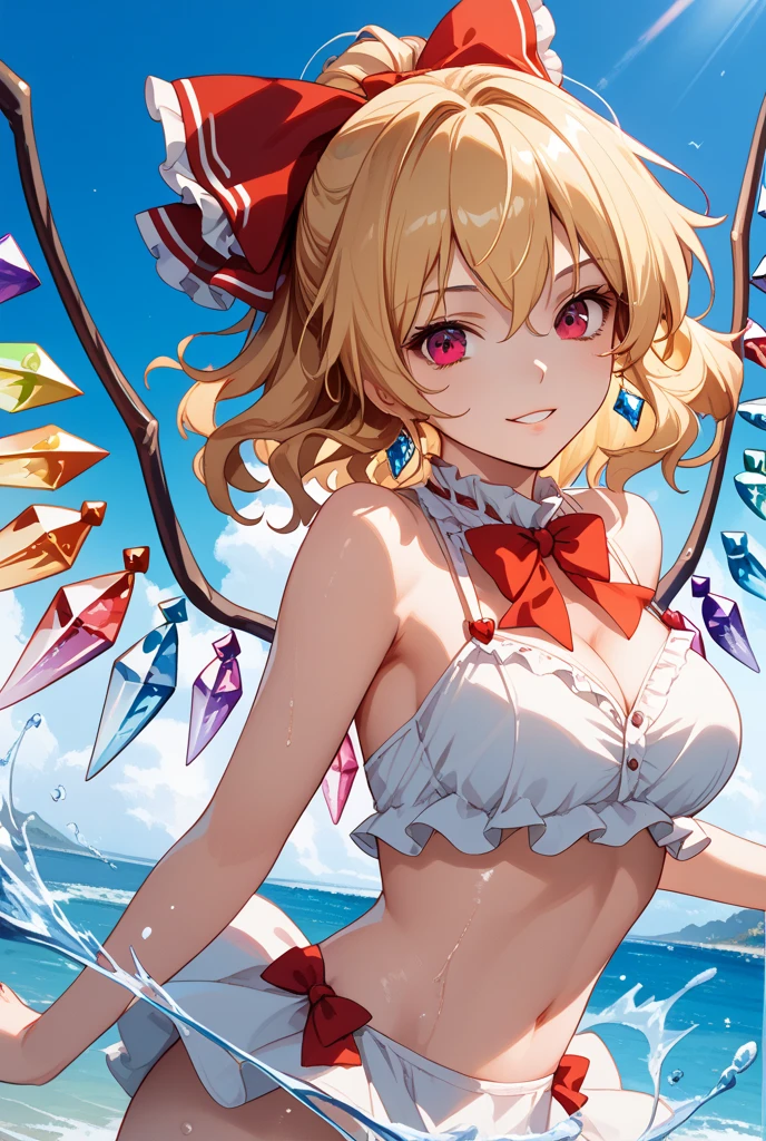 Flandre Big Breasts lure Succubus Man Hunt to close range Female face smile