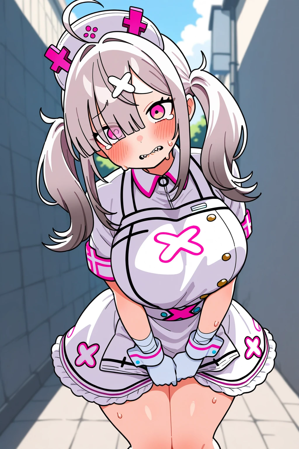 masterpiece, Highest quality, 1 sissy boy, hypnosis, mucus, empty eyes, heart shaped pupils, mind control, nsfw, collar, humid, FOG, brainwashing, Rubber Suit, Chastity belt, Pink rays, corruption, latex, bodysuit, corruption, sexual ecstasy, orgasm, Nipple piercing, squatting, salute, fat, Chubby, Wedding dress,