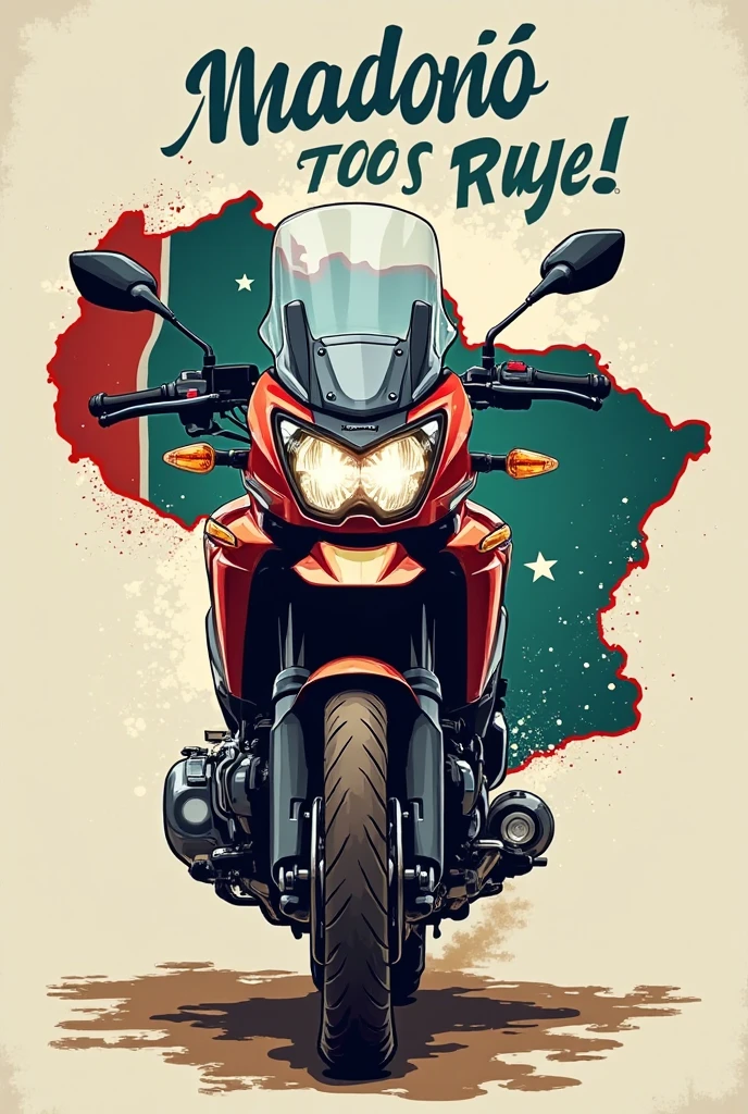 T-shirt design, Create a menacing white t-shirt with a full-length moto harley, background with flag of Portugal and an eagle emblem, highly detailed vector art, hd vector art, White background. The overall style is bold and intense, embodying the dark and edgy spirit of heavy metal music.