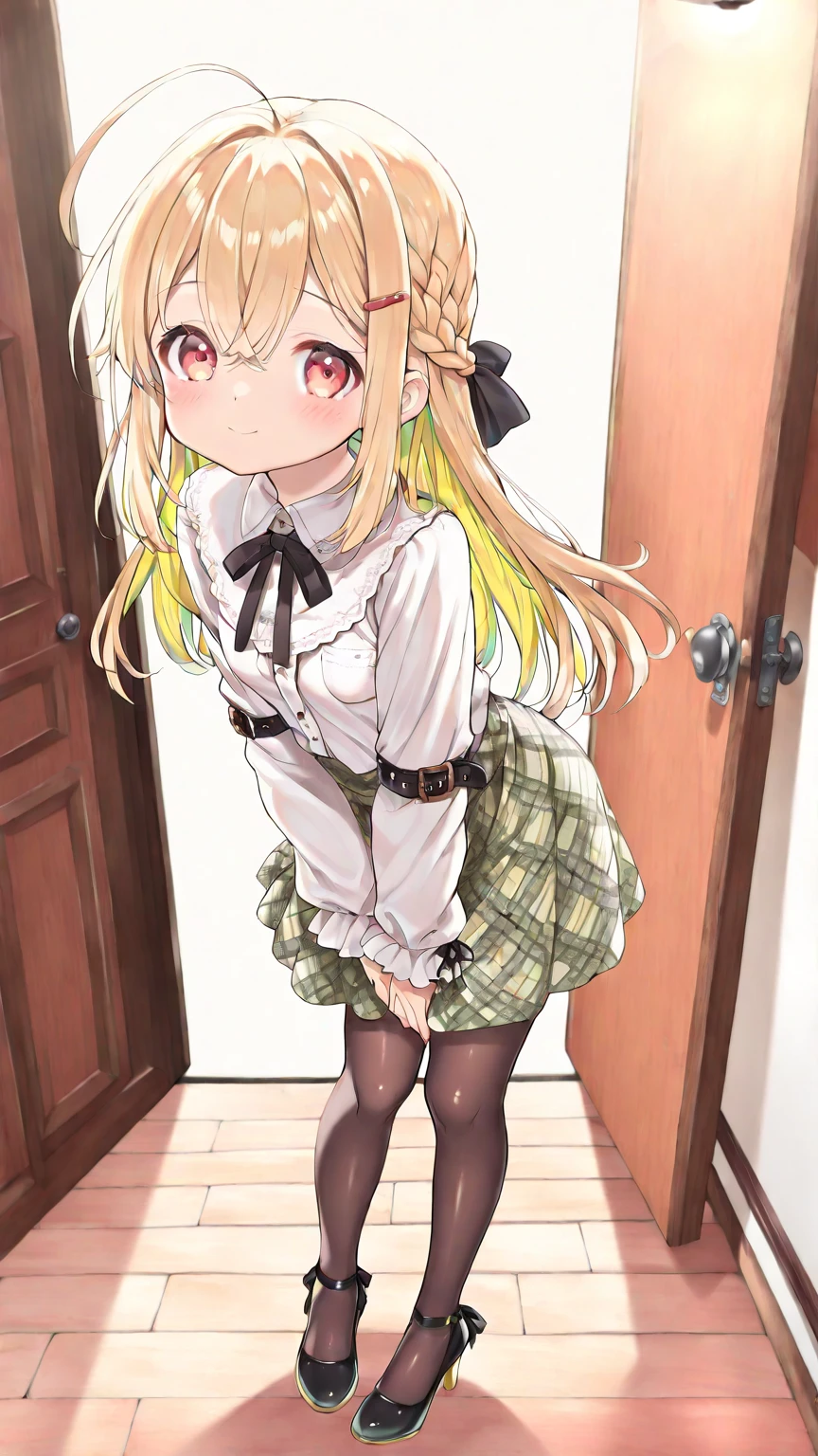 {{{masterpiece}}}, {{{best quality}}}, {{ultra-detailed}}, {nsfw}, {{an extremely delicate and beautiful、　beautiful detailed eyes}},((dress lift))blonde、half up、red eyes、small curve 1.2、cute 、Girl in a black dress、Hand in the crotch:1.5、（don&#39;t look at the audience、look away、looking to the side:1.3）、embarrassing、sweaty、blush、please keep your mouth shut、(sitting on toilet、、exposed ruffle panties:1.3)、Crotch fluid、from below:1.5、to close range