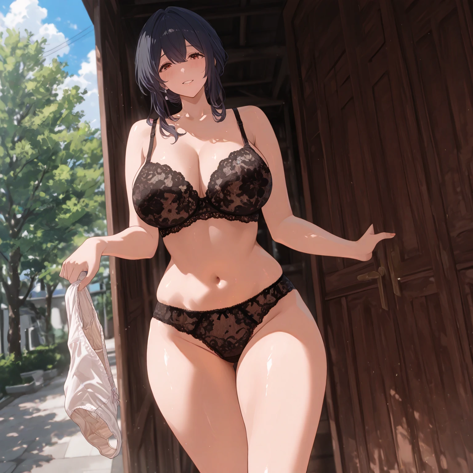 1 girl standing, solo, BREAK, (thin long legs:1.3), (short torso:1.5), (huge breasts:1.2), bursting breast, (thin waist:1.2), thigh gap, BREAK, very short skirt, BREAK, masterpiece