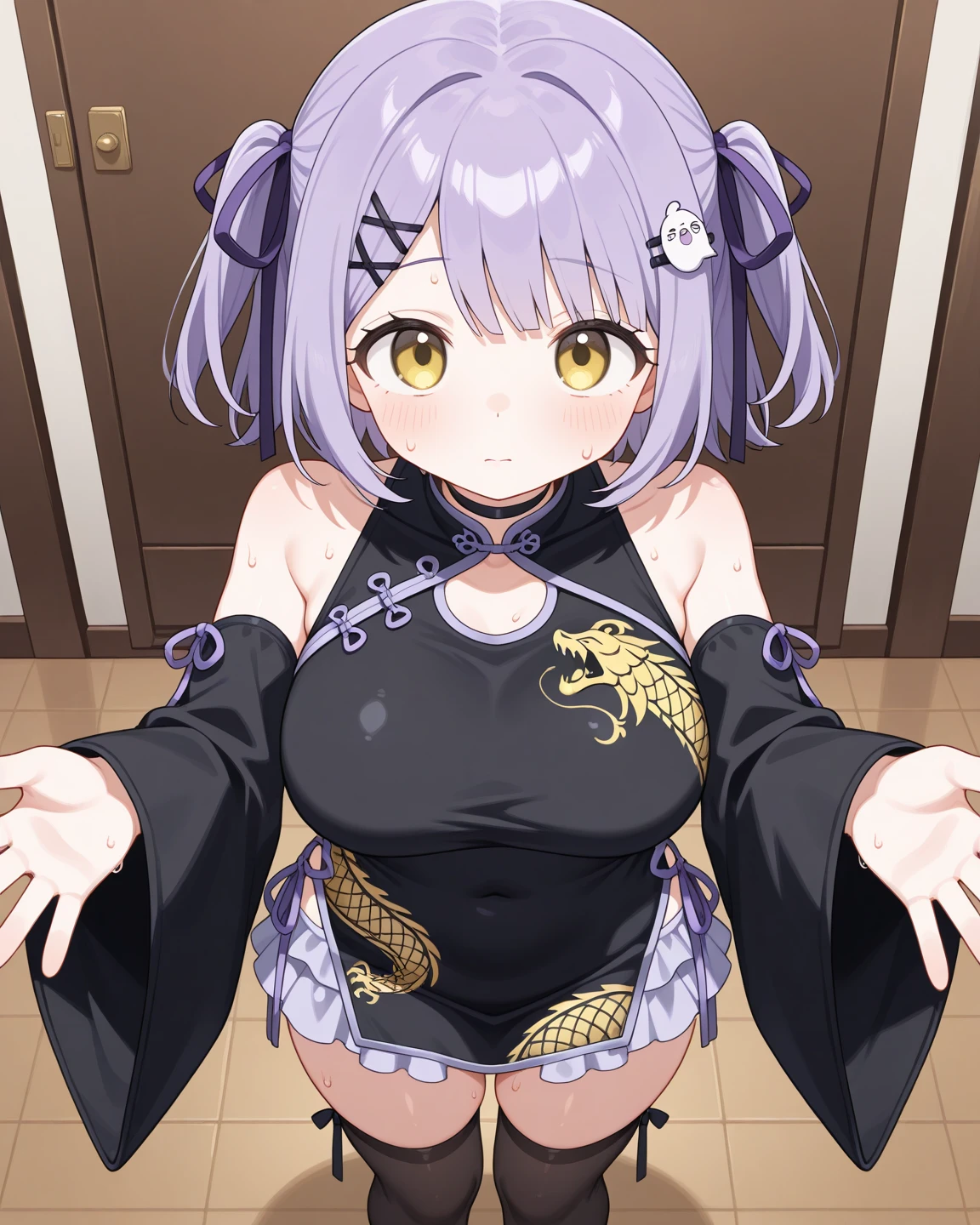 (masterpiece, best quality), intricate details,
1girl, <lora:aoba:0.8> suzukaze aoba,
<lora:KisakiChinaDress:0.8> china dress,