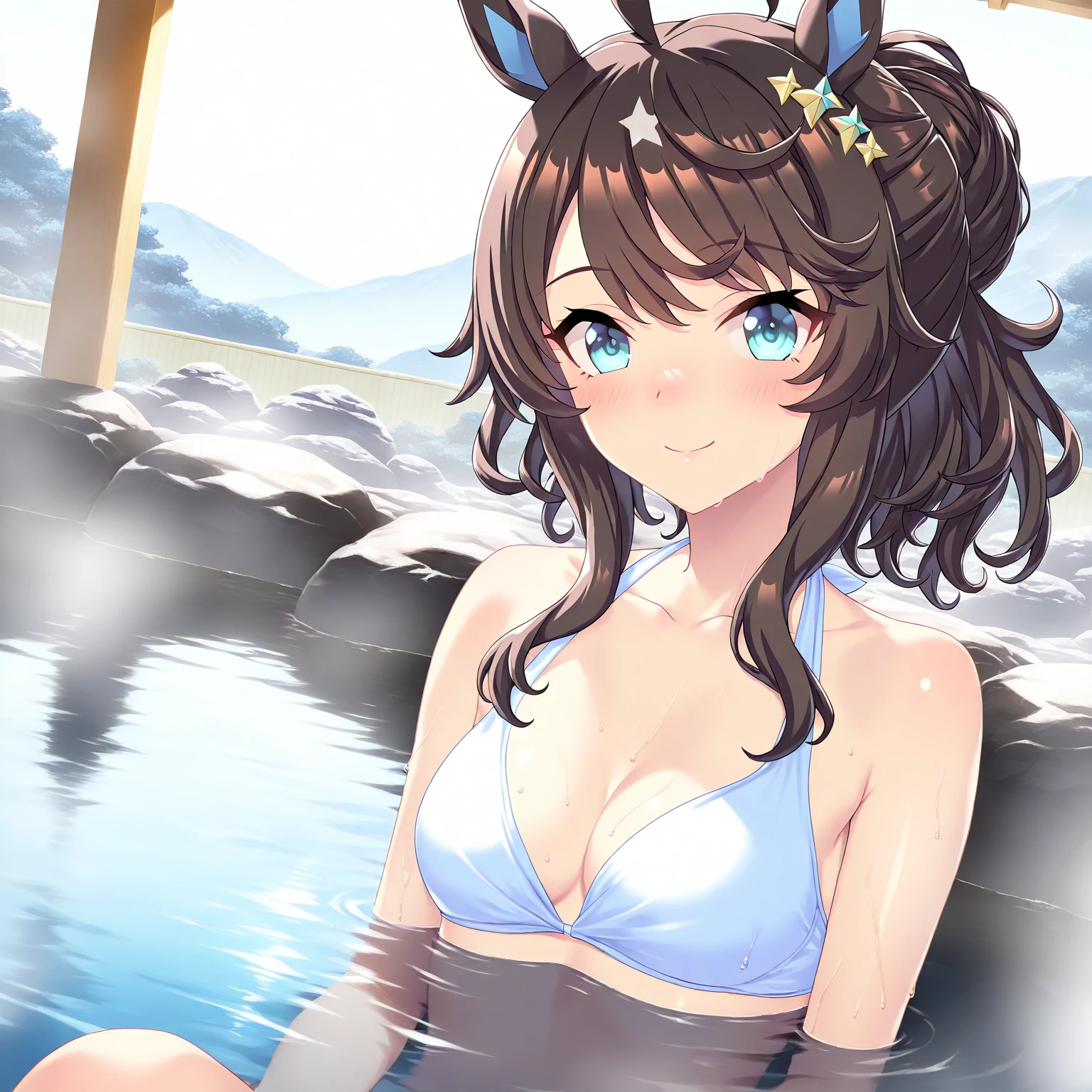 absurdres, highres, reflection, refraction:1.4, ultra detailed:1.0, BREAK, nice hands, perfect hands, (beautiful), (completely nude, ????????????, many 11 year old girls, group shot:1.3),(flat chest:1.5), (Cute nipple:1.2) animal ears, BREAK, Beautiful, Japanese public bath, description, depict, scene, enjoying starry sky, steam, (night view, onsen),Inside the outdoor bath, hot spring steam rises, girls soak, comfortably,Their expressions convey, joy, excitement, captivated by the beauty of starry sky,Please portray, background, night sky, filled, starry sky, colorful brilliance,Around the girls, mixture, hot spring steam, starry skys' light, creating, fantastic atmosphere,This artwork should express, girls' joy, happiness, charm of starry sky, evoking warmth,(close up pussy, show off pussy, open pussy, pussy hole, cum in pussy:1.4),