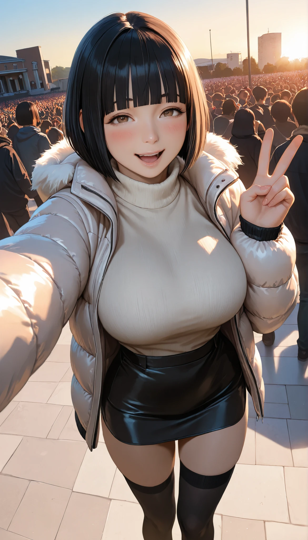 [High quality] beautiful woman, mature, milf, tanned skin, hijab, nude, dark nipples, perky nipples, detailed erected nipples, medium tits, beautiful thighs, sexy, slim, nervous, blushing, steamy, detailed retina, beautiful eyes, black eyes, empty public park, nighttime, exhibitionist, selfie, selfie camera angle, selfie pov