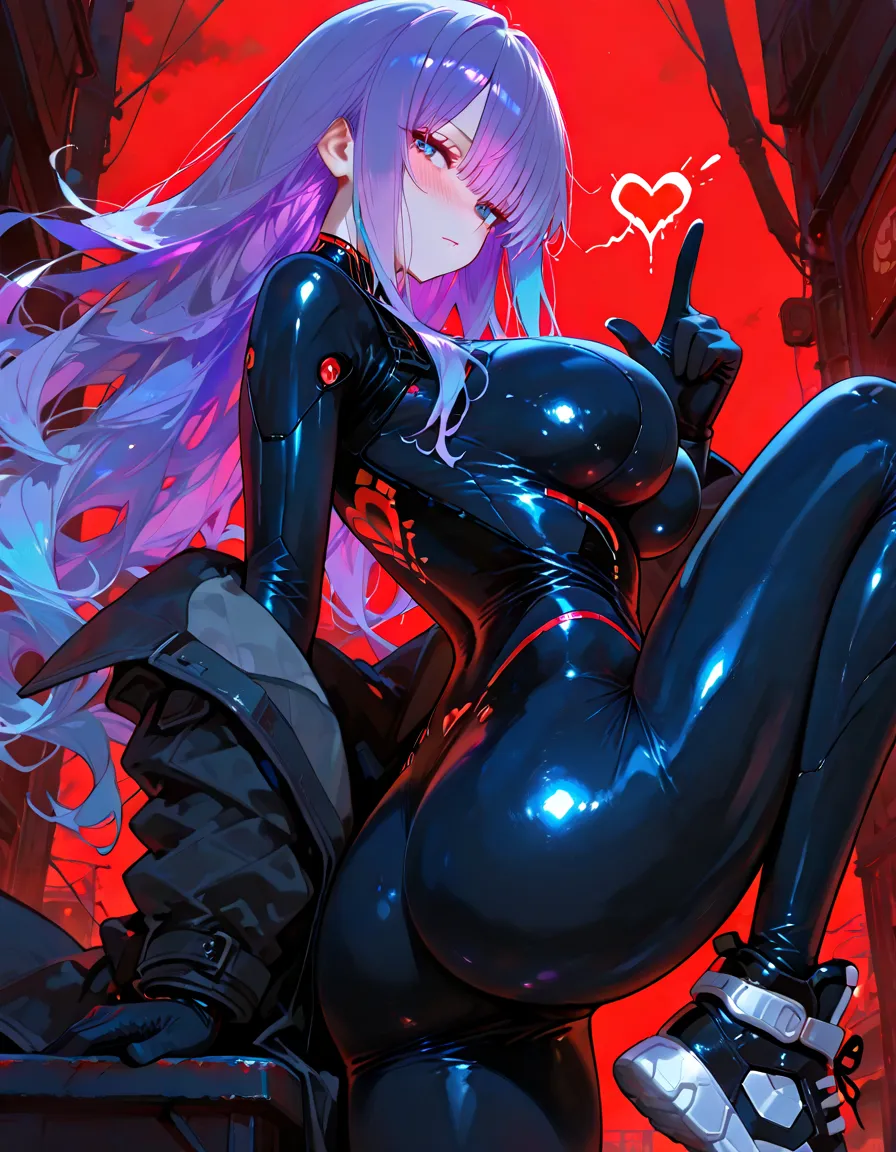 full body suits　huge tit　Big ass　seductiv　a smile　Obscene lines　Whip thighs　succubus　Sit up