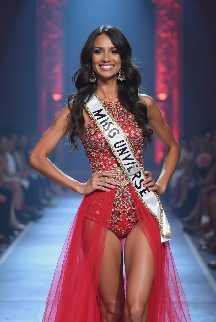 Miss Estados Unidos contestant, Miss Estados Unidos, walks on stage during the Miss Estados Unidos pageant at the mgm casino on november, Miss Universo, rendering of beauty pageant, karla ortiz, lorena avarez, blanca alvarez, julia gorokhova, 2 4 year old female model, fotos oficiales, his hand is on her waist, yulia nevskaya