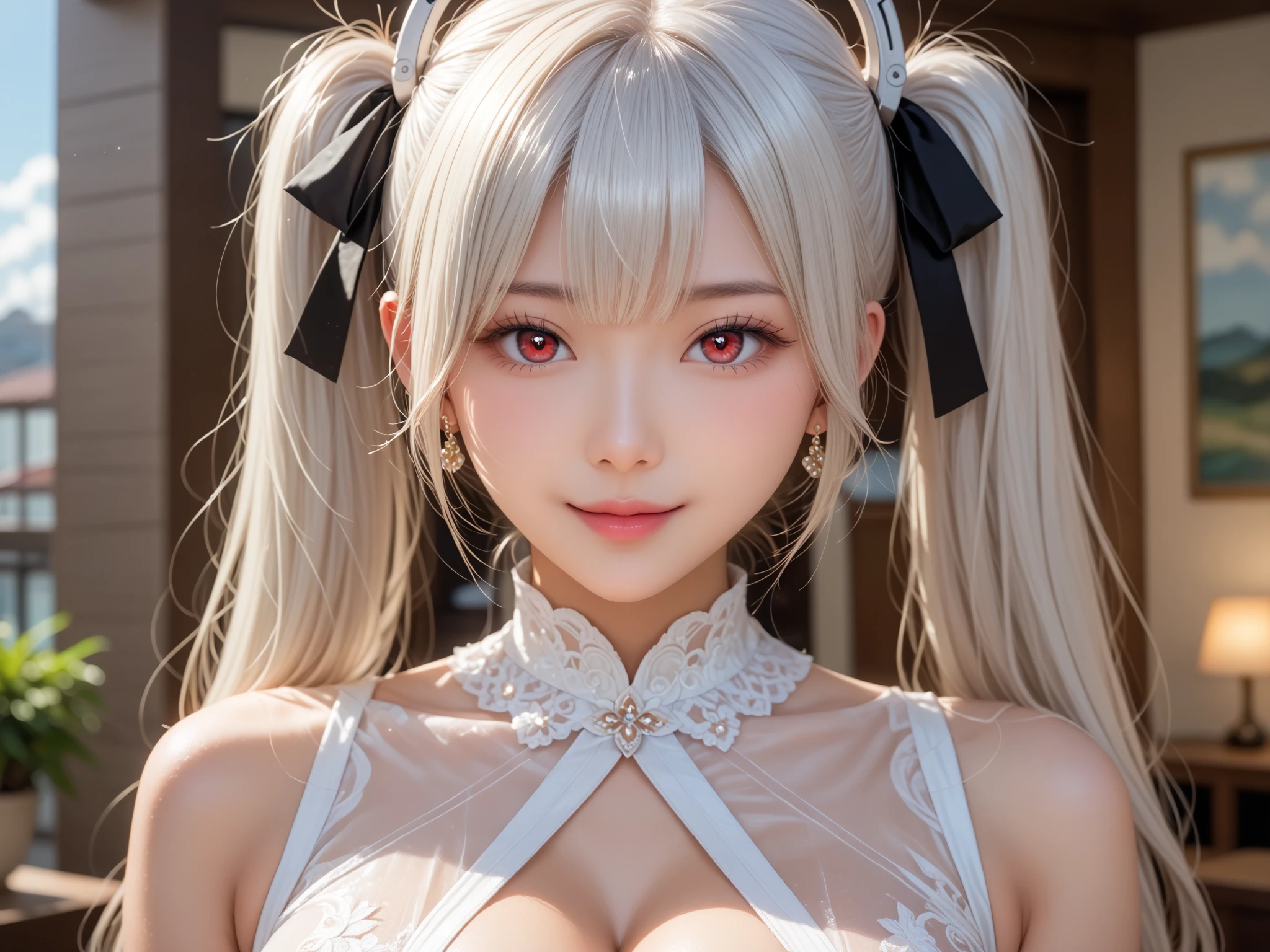 1人の女性(Photos of the city)Cartoon One Piece The heroine of One Piece white hair Colossal tits Colossal tits red horns Demon Horns red eyes Pirate King Yamato One Piece One Piece Heroine Yamato Kawaii Girl drooing eyes Kimono