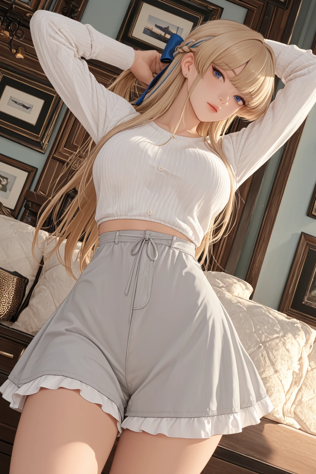 (1garl:1.5), masterpiece, best quality, high resolution, extremely detailed, intricate, hyper detailed,  from below, skirt, pantyhose, panties under pantyhose <lora:povFacesitting:0.7>
