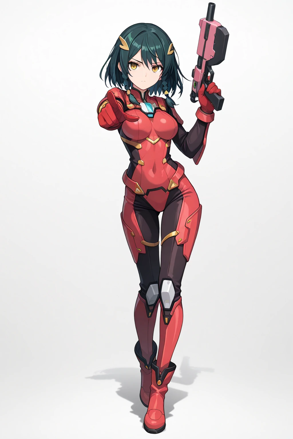My Hero Academia Style, Matoi Ryuko, Kill La Kill, Anime Girl, Female, Wide Thighs, Wide Hips, Large Breast, Hero Costume, Full Body Suit, Face Covering, Mask, Eye Covering, Eye Mask,