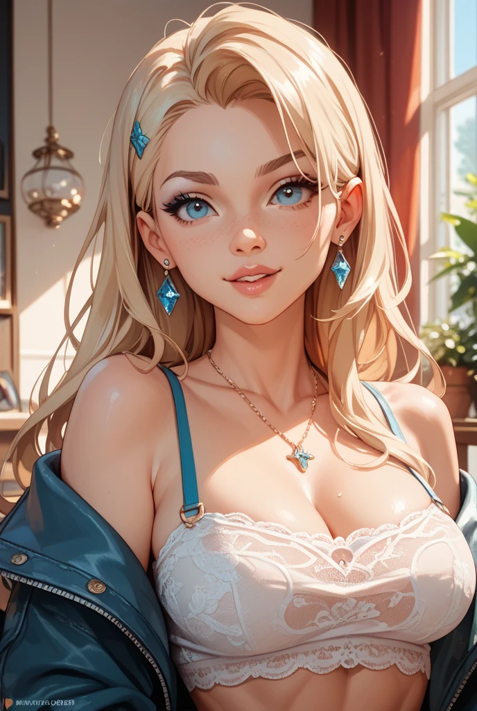 top quality, masterpiece, hi-res, 1 woman, 35 years old, Japanese, western style fortune teller outfit, hair ornament, necklace, jewelry, beautiful face, calm smile, upon_body, Tyndall effect, photorealistic, divination room, candles on table, tarot cards, rim lighting, two tone Lighting, (High Definition Skin:1.2), 8k uhd, DSLR, soft lighting, high quality, volumetric lighting, candid, photography, high resolution, 4k, 8k, bokeh