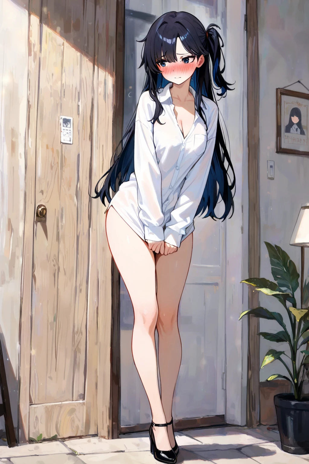 ((Top Quality, 8k, Masterpiece: 1.3)), Slender Abs Emphasized Beauty: 1.3, Best Quality, Masterpiece, Ultra High Definition, (Photorealism: 1.5), Raw Photo, : 6# One Girl, (Black Long Hair, Bangs), (Black Long Hair, Bangs), Shiny Skin, Dramatic Lighting, Full Body, (Beauty Highlights: 1.3), Sunny, Super Detail Face, Detail Eye, (((Underboob, White Micro Bikini: 1.4)), (Smile, :d), (Nipple Erection, Big: 1.7), (Show Off Nipples: 1.4), Look Away, (Spread Your Legs: 1.5), Pubic Hair, Panty Armpits: 1.3, (Pubic Hair: 1.9), Wet Pants: 1.6, Pee Leaking: 1.5, Citizen Pool, Schoolgirl, Uniform: 1.5, White Micro Bikini,