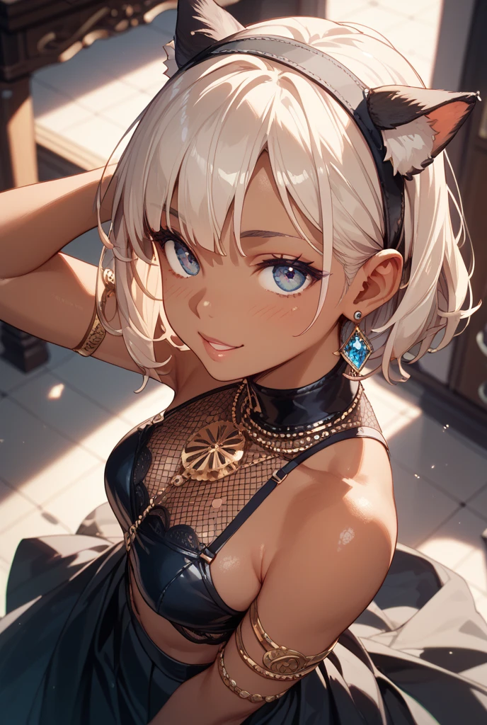  score_9, score_8_up, score_7_up, BREAK  from front,standing,.pov,medium angle,,straight-on,
,(upperbody), (art by ilya kuvshinov:0.5), solo, 1girl, elie macdowell, blush, flustered, looking at viewer, standing, hair ribbon, hairband, green eyes, (cat cutout:1.3,cat lingerie), choker, neck bell, breasts,  newest ,,large_breast. ,(blush:1),
,Solo,,(daytime and outdoor,),
,(masterpeace),(best quality),(aesthetic,very aesthetic),sharp focus,depth of field,(