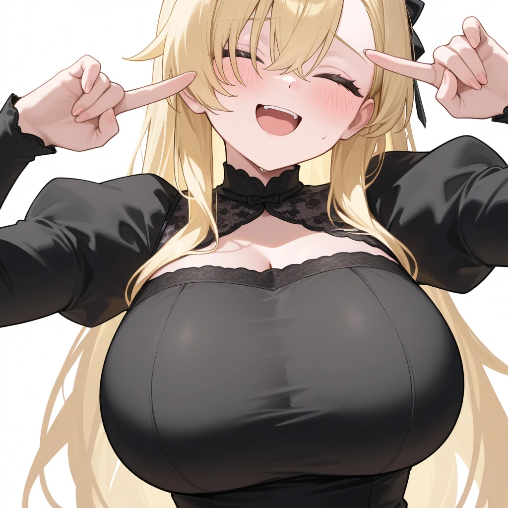 (light blonde hair: 1.4), long straight