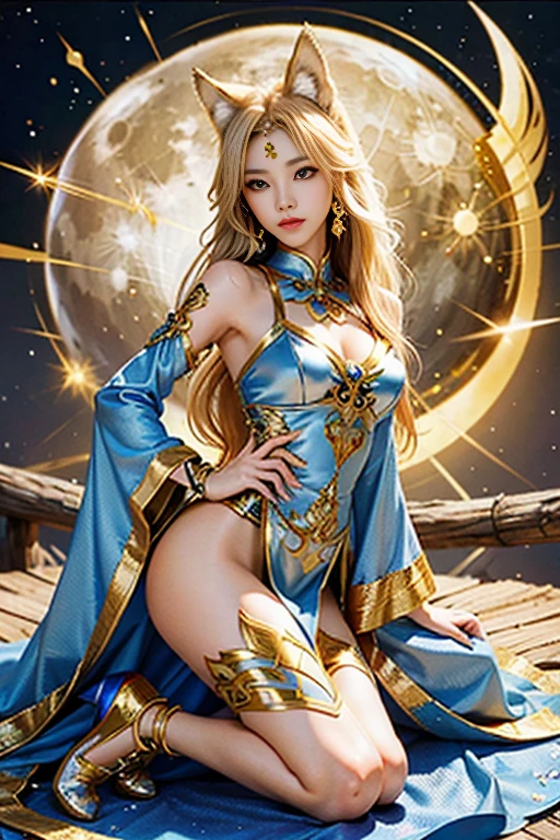 1 27-year-old girl, 1 zodiac goddess from the future, goddess of the pink and purple 12 zodiacs, the goddess of the zodiac in a yellow ao dai, a 12 zodiac ao dai with many black lace detail, mythology Goddess of the 12 zodiacs from the future, zodiac ♏, luxurious glittering zodiac style, dark and mysterious version, zodiac crown, lipstick lips red, thin and beautiful lips, don't smile, keep your mouth shut, characters made by karol bak and pino daeni, intricate detail, detailed background, extremely detailed, light magic, a woman, clear face, look at the face of goddess zodiac look at the zodiac goddess face, moderately large breasts, round breasts, Big and round breasts, hair long with bangs, beautiful face in detail and well-proportioned eyes, (transparent yellow eyes: 1.8), big round eyes and very beautiful and detailed makeup, foresight, silk dress, mysterious makeup, Bangles, double bangs and dyed light blonde, upper body, (zodiac goddess upper body: 1.9), arms hanging loosely, Realistic and vivid photo, (stars make up the zodiac: 1.7), (sky background zodiac and fictitious space and time portal: 1.8), fiction art, RAW photo, hanfu picture, best photo, high_res, best quality, best photo quality, 8k quality, 8k ultra, super realistic, real photo most economical, artistic portrait of goddess zodiac, 1 symbol of 12 zodiac signs on the back, single portrait of 1 zodiac goddess, The most realistic color scheme, the best photo color, masterpiece, hair ornament, necklace, jewelry, Beautiful face, upon body, tyndall effect, photo realistic, dark studio, rim lighting, two tone lighting, (high detailed skin:1.2), 8k uhd, dslr, soft lighting, high quality, volumetric lighting, candid, Photograph, high resolution, 4k, 8k quality, Bokeh, Smooth and sharp, increase the pixel by 10x, Charming zodiac goddess, sexy zodiac goddess, (background space:1.8), (galaxy: 1.7), aurora, lightning, (Auroral Background: 1.8),(Virgo zodiac sign: 1.8), <lora:locon_perfecteyes_v1_from_v1_