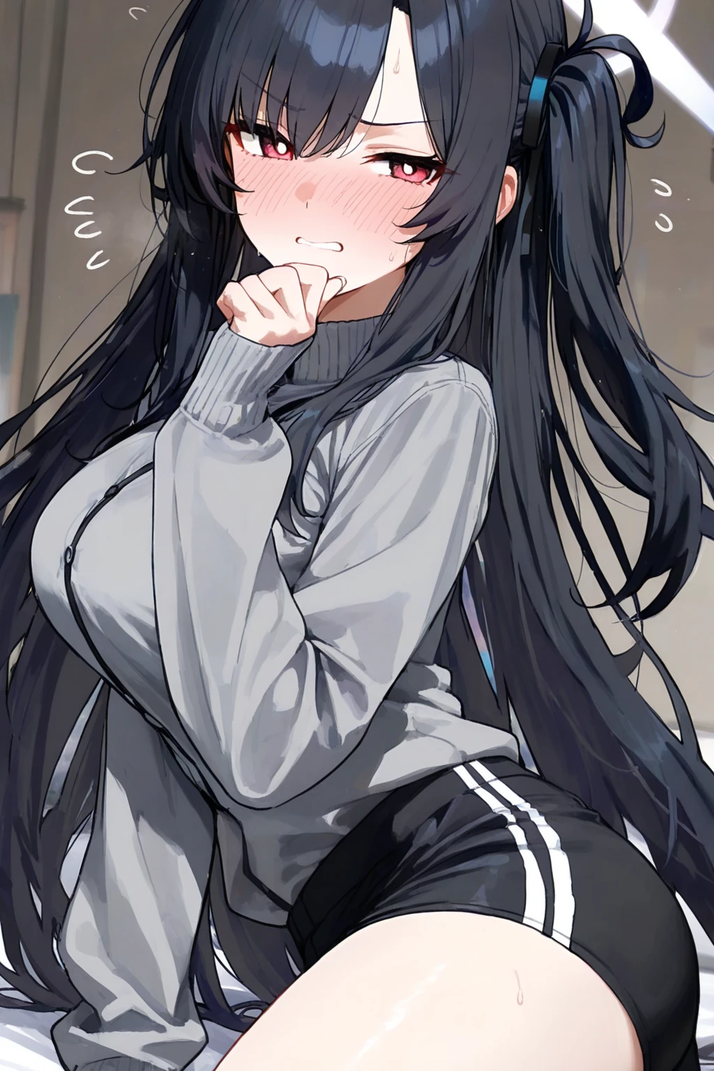 (masterpiece, best quality:1.2), 1girl, upper body,medium breasts,mature_lady,black long hair, sweater,in street,open_mouth,fellatio_gesture,FellatioGesture
