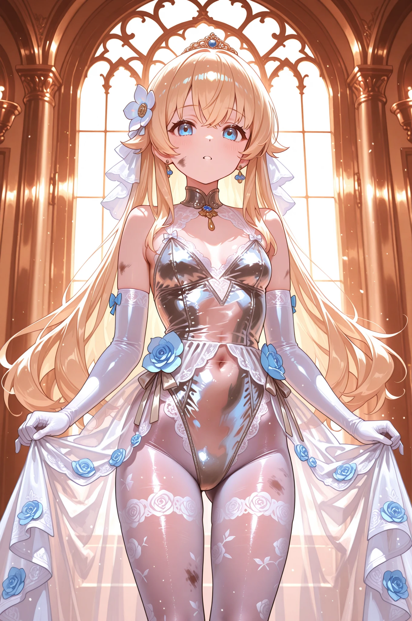 hight resolution, top-quality, ultra-quality, The ultra-detailliert, lighting like a movie、full of sweat、Wearing sweat、(((((sexy precure wedding)))))、、、(My whole body is sweaty、after sex、spread legs and show off pussy、not wearing underwear、accurate ???????、beautiful nipples、protest、angry face、blush、masturbation、Show your)、Obscene atmosphere、Front Camera Angle