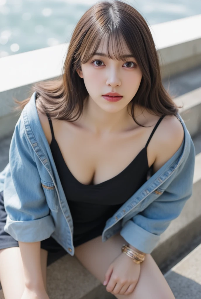 Best Quality Detail:1.2, realisitic, 8K UHD, hight resolution, 1girl in:1.2, The ultra-detailliert, High quality textures, intricate detailes, detaileds, Very detailed CG, High quality shadows, Detail Beautiful delicate face, Detail Beautiful delicate eyes, depth of fields, Ray traching, masterpiece, best quality,ulzzang -6500-v1.1:0.6, pureerosface_v1, Pretty korean Girl, Korean Urzan Face:1.1, milf, 28 year old woman,short neon yellow hair,shiny_skin,thin_waist,gigantic breasts,wearing dress, 4K, 8K UHD Full Color RAW Photos, Fuji Film(Medium format:1.2), Hasselblad:1.2, Carl zeiss:1.1, Incredible dynamic range photography(UTIL_Art by Smoose-768:1.1), hight resolution, High pixel count, clear details, crisp image, Natural color reproduction, Noise Reduction, High fidelity, qulity, Software Improvements, Upscaling, Optimized algorithms, Pro-level retouching,crowd:1.1,depth of field,looking at viewer,random pose sitting at the tokyo train background,random pose sitting at the tokyo train
